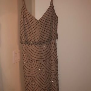 adrianna papell sequin dress